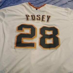 BusterPosey San Francisco Giants Majestic Cool Base Jersey....
